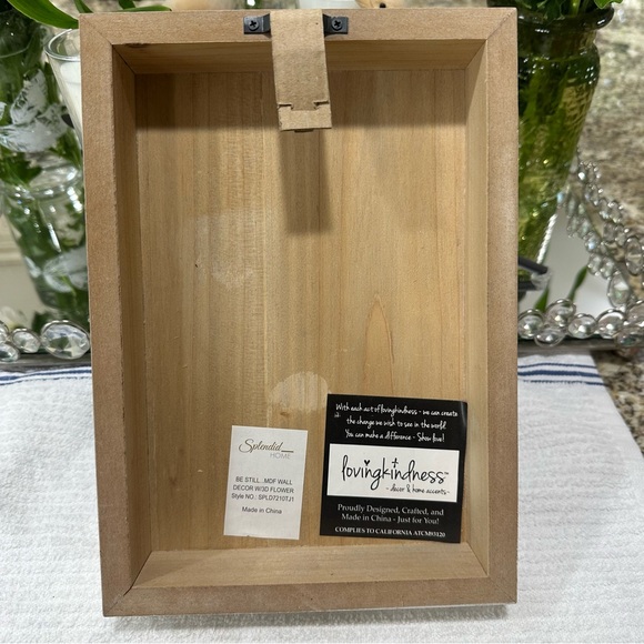 Inspirational Wooden Sign with Floral Accents Farmhouse decor natural outdoors - Picture 7 of 11